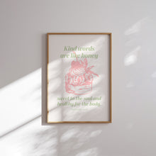 Load image into Gallery viewer, Modern Pink green aesthetic Christian kitchen wall art print

