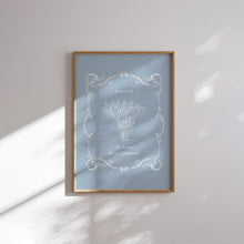 Load image into Gallery viewer, Blue aesthetic Christian kitchen wall art print
