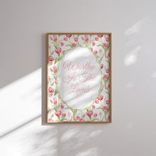 Load image into Gallery viewer, pink green Cottage core Christian wall art print (Choose your print) 02-322

