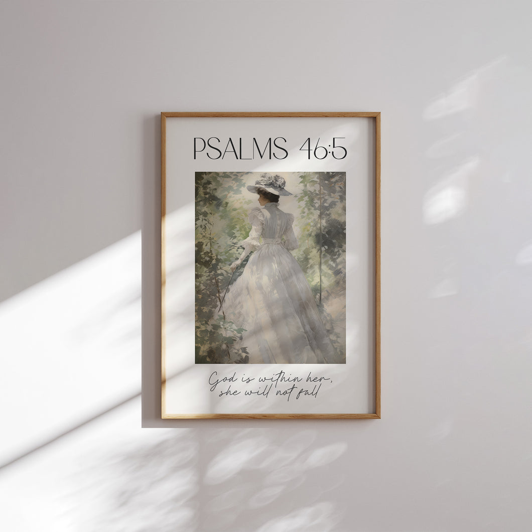 Aesthetic vintage bible verse wall art prints