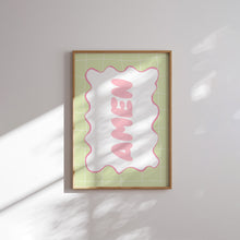 Load image into Gallery viewer, pink green Cottage core Christian wall art print (Choose your print) 02-322
