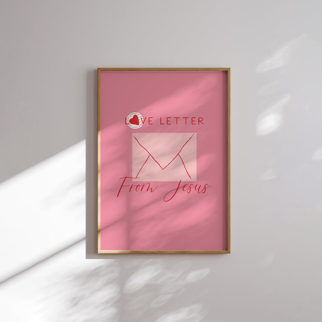 Aesthetic red Valentines coquette bible verse girly art prints 2