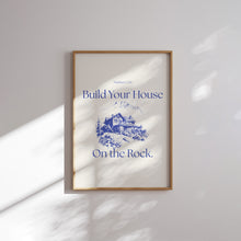 Load image into Gallery viewer, Modern Blue Christian Bible verse Gallery wall art prints
