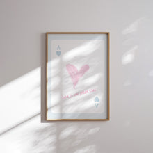 Load image into Gallery viewer, Aesthetic pink blue trendy girly room wall art print
