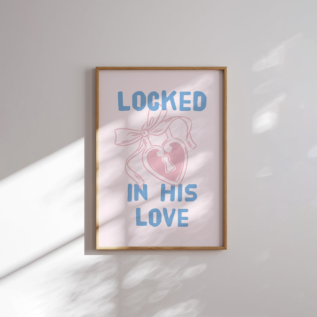 pink blue Cottage core Christian wall art print (Choose your print) 02-323