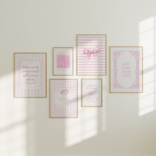 Load image into Gallery viewer, Pink set of 6 Christian wall art prints 02-319
