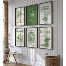 Load image into Gallery viewer, Sage green Western Cowgirl Christian wall art prints
