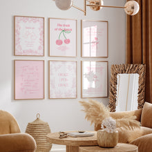 Load image into Gallery viewer, Modern Aesthetic pink bible verse wall art prints
