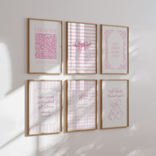 Load image into Gallery viewer, Pink set of 6 Christian wall art prints 02-319
