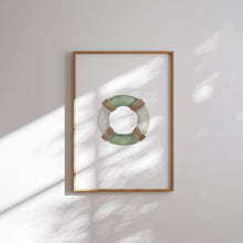 Load image into Gallery viewer, Sage green set of 6 nautical beach house art prints 07-346
