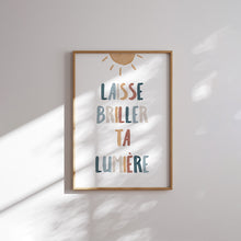 Load image into Gallery viewer, Boho Christian kids bible verse in French set of 6 art print 07-339
