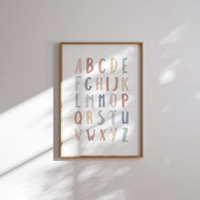 Load image into Gallery viewer, Boho pastel alphabet and rainbow set of 6 prints 07-26402
