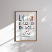 Load image into Gallery viewer, Boho Christian kids bible verse in French set of 6 art print 07-339
