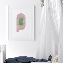 Load image into Gallery viewer, Watercolor running track set of 6 wall art 07-330
