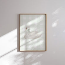Load image into Gallery viewer, Watercolor Sage Green coquette art print (choose you print) 07-321
