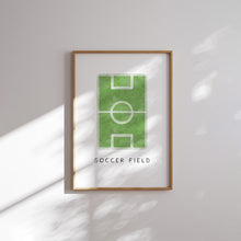 Load image into Gallery viewer, watercolor pink soccer art print (Choose your print) 07-31403
