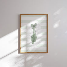 Load image into Gallery viewer, Watercolor Sage Green coquette art print (choose you print) 07-321
