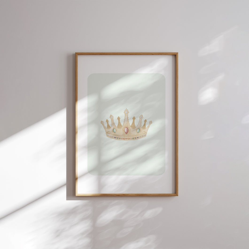 Watercolor Sage Green coquette art print (choose you print) 07-321