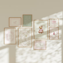 Load image into Gallery viewer, Pink Teddy Bear Girls room art prints (Choose your print) 07-365
