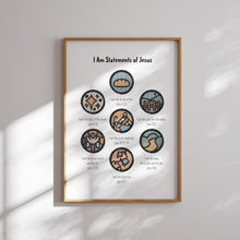 Load image into Gallery viewer, Set of 8 boho Christian kids educational bundle art prints 07-226
