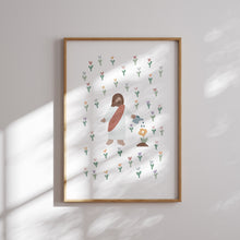 Load image into Gallery viewer, Set of 8 boho Christian kids Jesus bible scene art prints 07-298
