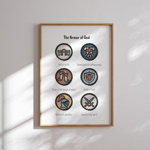 Load image into Gallery viewer, Set of 8 boho Christian kids educational bundle art prints 07-226
