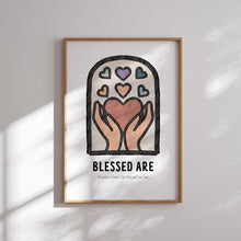 Load image into Gallery viewer, Set of 8 boho Christian kids the beatitudes prints 07-344
