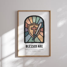 Load image into Gallery viewer, Set of 8 boho Christian kids the beatitudes prints 07-344
