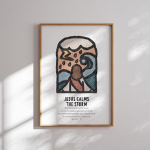 Load image into Gallery viewer, Set of 8 boho Miracle of Jesus art prints 07-217
