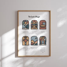 Load image into Gallery viewer, Set of 8 boho Christian kids educational bundle art prints 07-226
