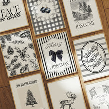 Load image into Gallery viewer, Black Set of 9 Christian Christmas Wall Art Bundle 13-226
