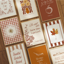 Load image into Gallery viewer, Fall Thanksgiving Bible Verse Wall Art Set 02-328 (Choose your print)

