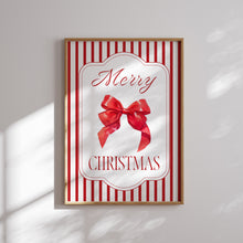 Load image into Gallery viewer, Red Green Christian Christmas Wall Art Print (Choose your print) 13-222
