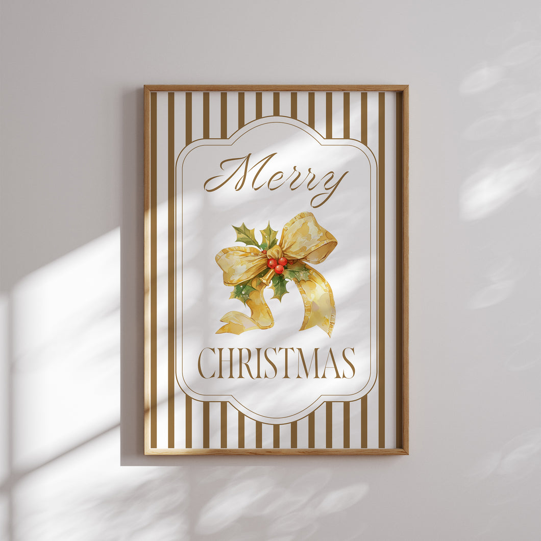Neutral Yellow Christian Christmas Wall Art Print (Choose your print) 13-225