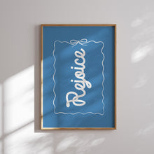 Load image into Gallery viewer, Blue Christian Christmas Wall Art Print (Choose your print) 13-224
