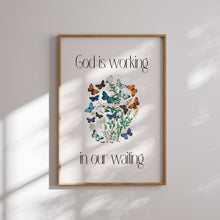 Load image into Gallery viewer, Blue bible verse wall art print
