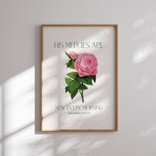 Load image into Gallery viewer, Girly pink blue aesthetic Christian bible verse wall art print
