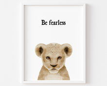 Load image into Gallery viewer, set of 9 baby animal be quote art prints 07-16303
