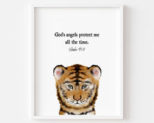 Load image into Gallery viewer, set of 9 baby animal bible verse art prints 07-16305
