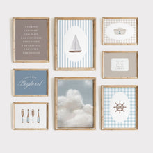 Load image into Gallery viewer, Preppy Nautical Nursery Wall Art Print For Boys (choose you print) 07-257
