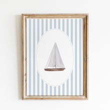 Load image into Gallery viewer, Preppy Nautical Nursery Wall Art Print For Boys (choose you print) 07-257

