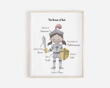 Load image into Gallery viewer, The Armor of God Art Print (Girl) 4
