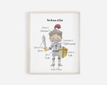 Load image into Gallery viewer, The Armor of God Art Print (Boy) 4
