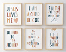 Load image into Gallery viewer, Set of 6 nursery bible verse art prints
