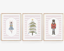 Load image into Gallery viewer, Set of 3 Christmas nursery nutcracker art print
