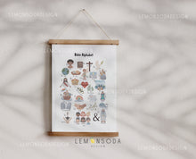 Load image into Gallery viewer, Set of 2 Kids Bible Alphabet and Numbers Art Print
