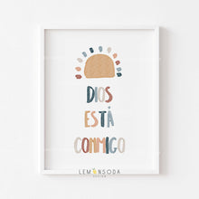 Load image into Gallery viewer, Set of 6 Earthy nursery bible verse art prints ( in Spanish)
