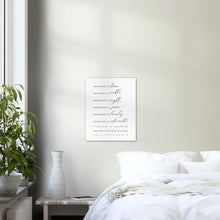 Load image into Gallery viewer, Philippians 4:8 Whatever is True wall art print
